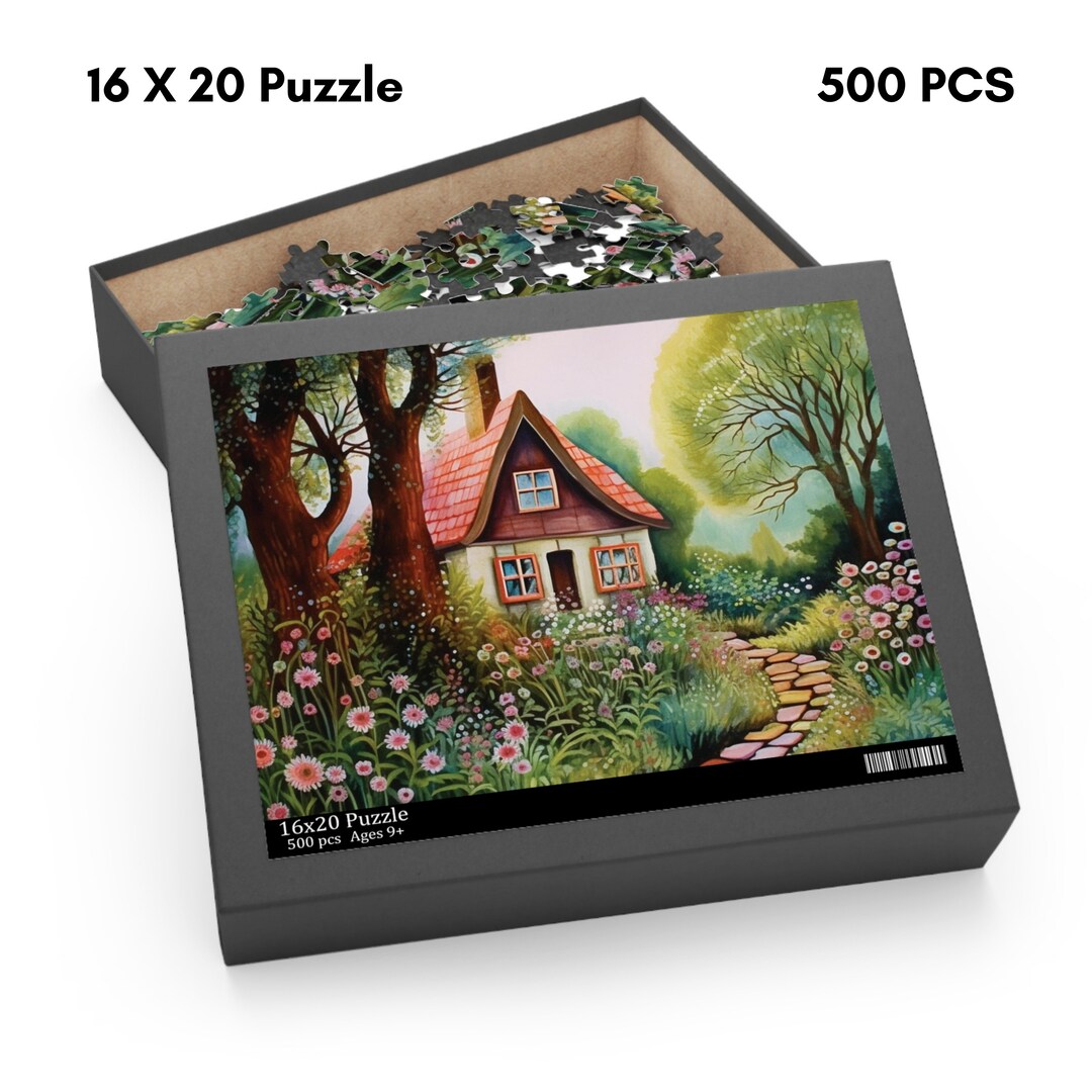 Cottage Garden Puzzle, 120, 252, 500 Pieces Jigsaw Puzzle, Puzzle for ...