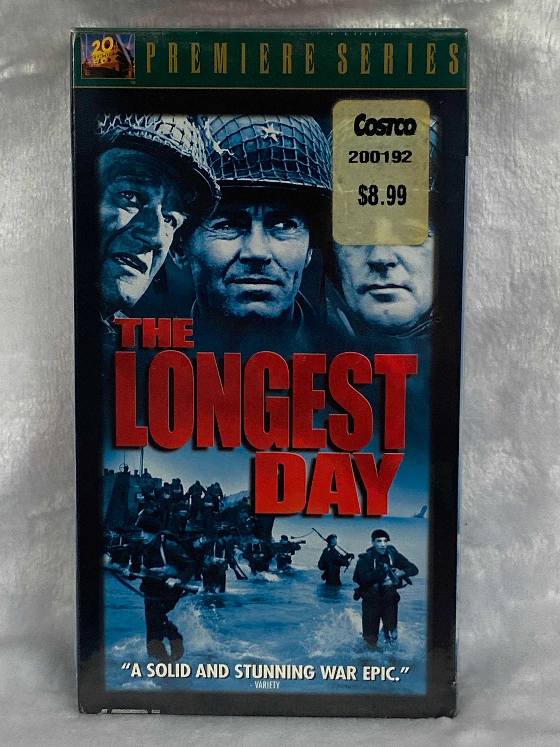 The Longest Day Vintage Factory Sealed VHS Tape - John Wayne