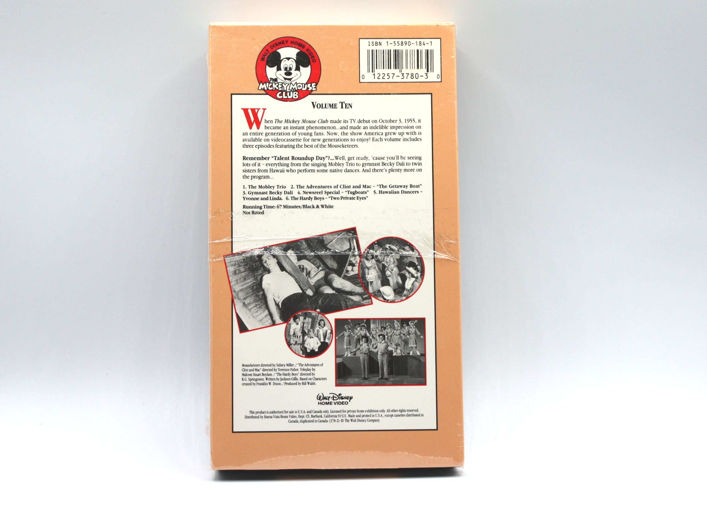The Mickey Mouse Club Volume 10, B&W VHS Videotape, Talent Roundup Day ...