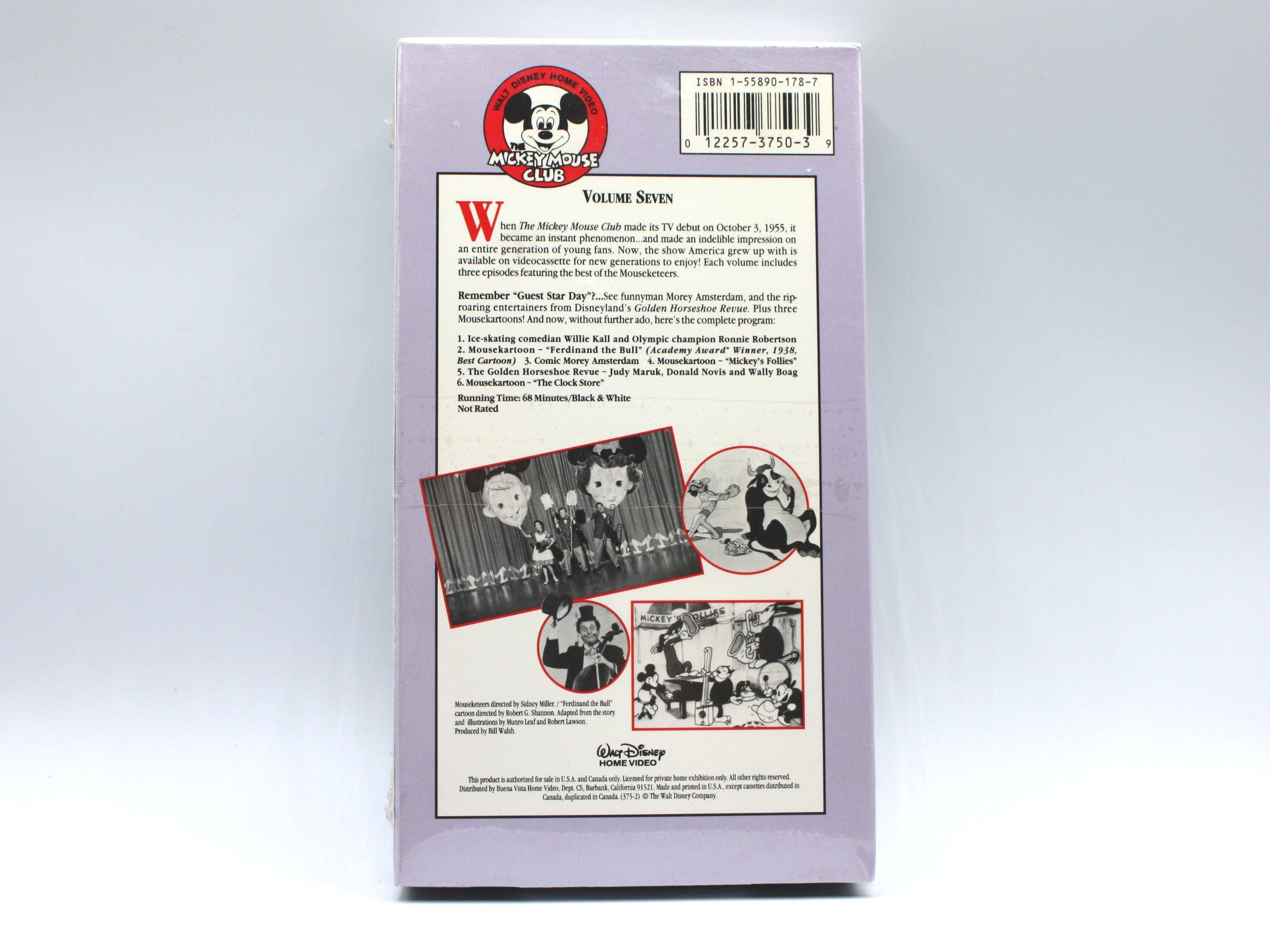 The Mickey Mouse Club Volume 7, B&W VHS Videotape, Guest Star Day ...