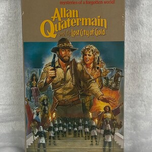 Allan Quatermain and the Lost City of Gold Vintage Factory Sealed VHS Tape -  Richard Chamberlain - Adventure Film - Video Treasures