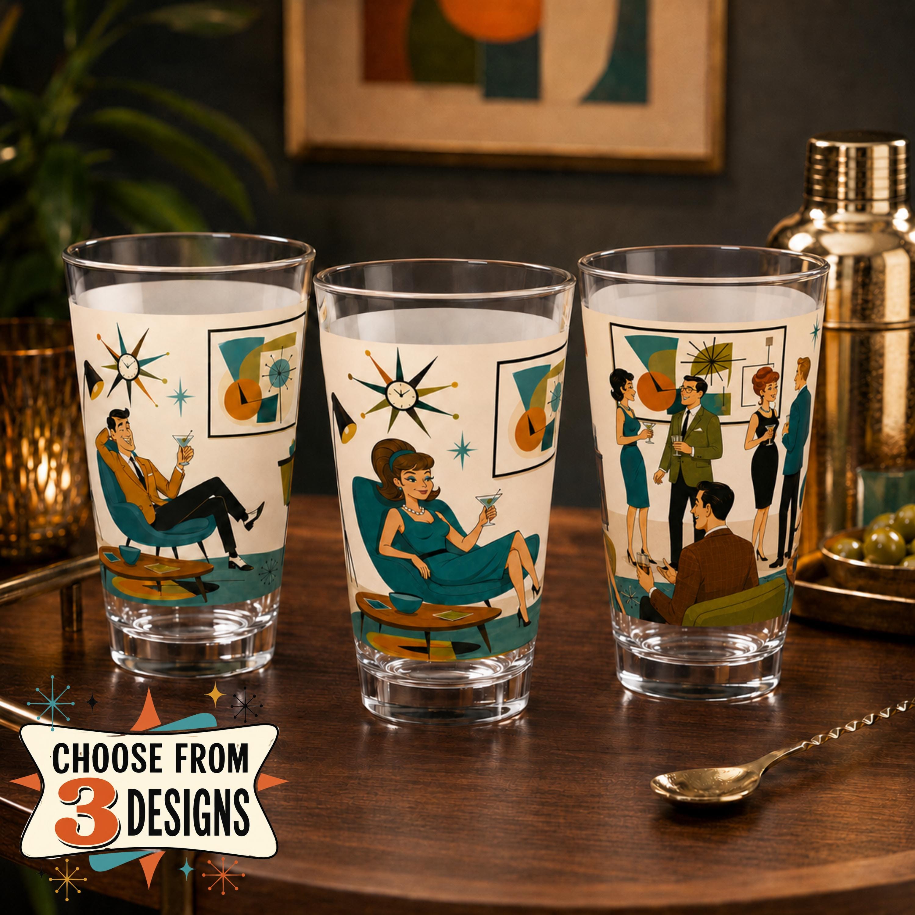 Cocktail Glass Vintage 1950s - Etsy