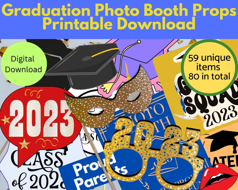 graduation-photo-booth-props-printable-download-diy-props-etsy