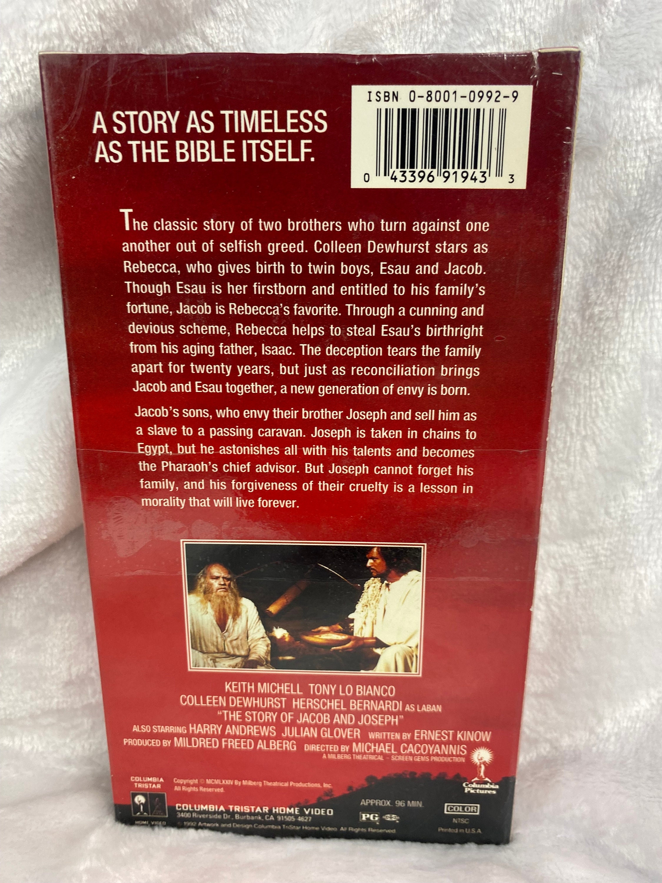 The Story of Jacob and Joseph on VHS Videotape, 1974, Factory
