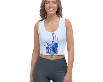 Yoga Crop Top, Women's Festival Crop Top, Sport Clothing