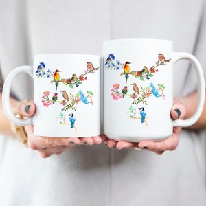 Birds of a Feather Tasse | Vogel Tasse | Vogel Liebhaber Geschenk | Naturliebhaber Tasse | Vögel Kaffeebecher