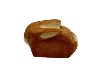 Handcrafted Open Ended Wooden Toy Animal - Rabbit small