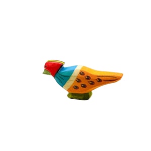 Handcrafted Open Ended Wooden Toy Bird - Pheasant Baby