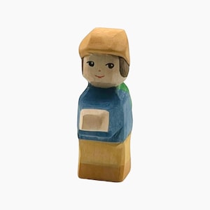 Handcrafted Open Ended Wooden Toy Figure Fairy Tale - Boy Mo