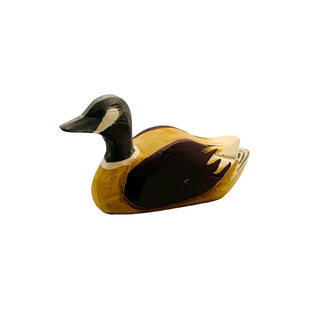Handcrafted Open Ended Wooden Toy Farm Animal Canada Goose Swimming Etsy