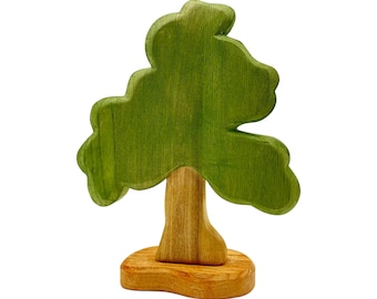 Handcrafted Open Ended Wooden Toy Tree and Landscaping - Oak Tree Large