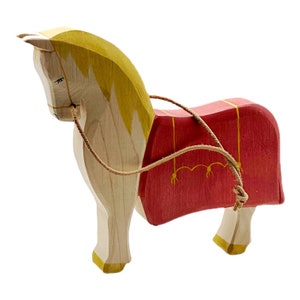 Figura de juguete de madera abierta hecha a mano cuento de hadas - Caballo para San Martín