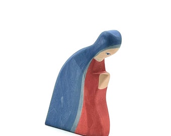 Figura de juguete de madera abierta hecha a mano Familia - Mary