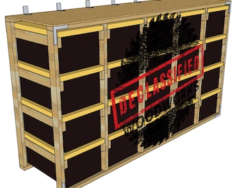 Plans de bricolage pour bacs de 27 gallons Member's Mark vendus par Sams 5 colonnes 4 rangées