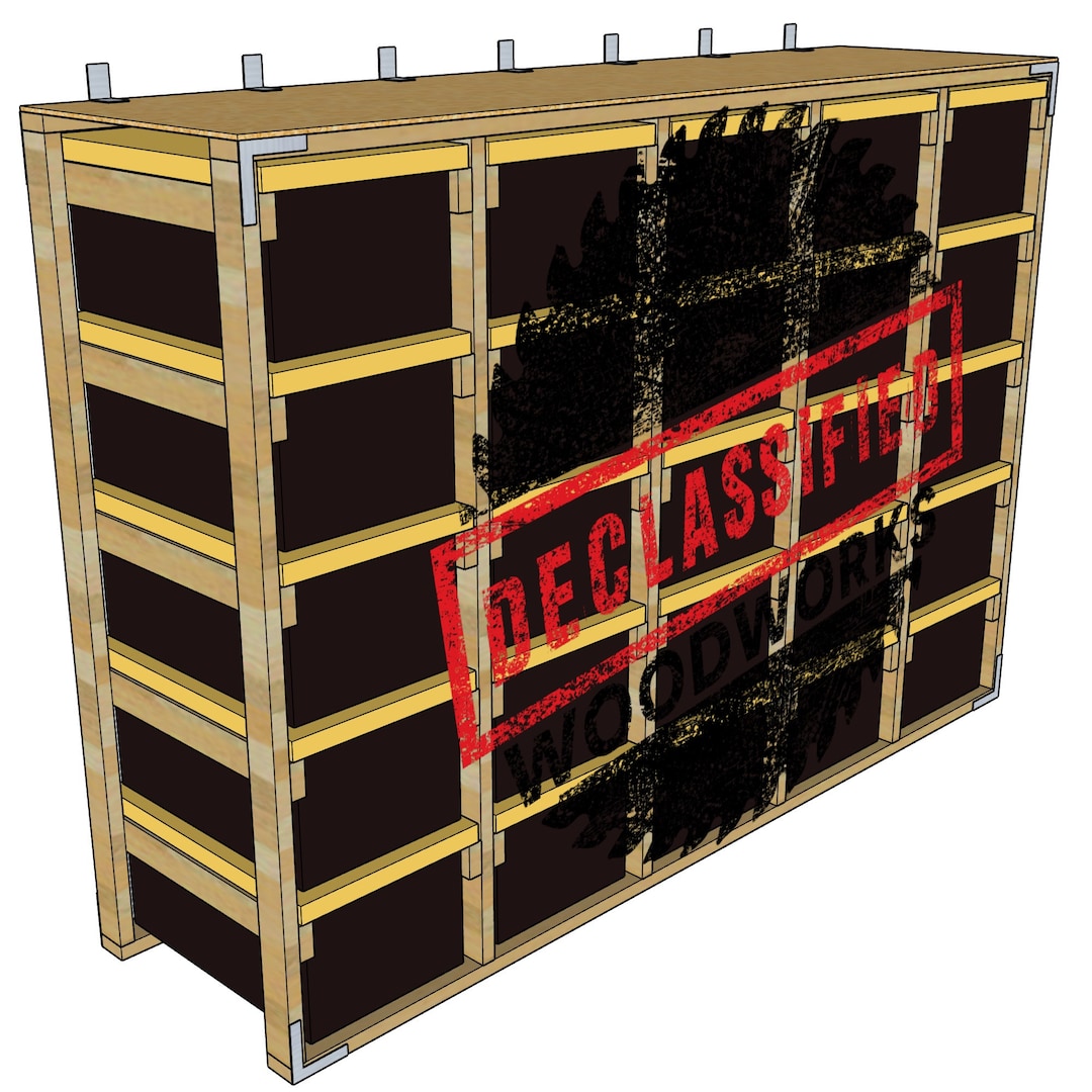 DIY Tote Rack Plans for the Greenmade 27gallon Bins Sold by Costco 5