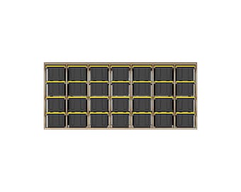 7x4 Tote Rack Plans for Greenmade / Commander / Member's Mark 27-Gallon Totes