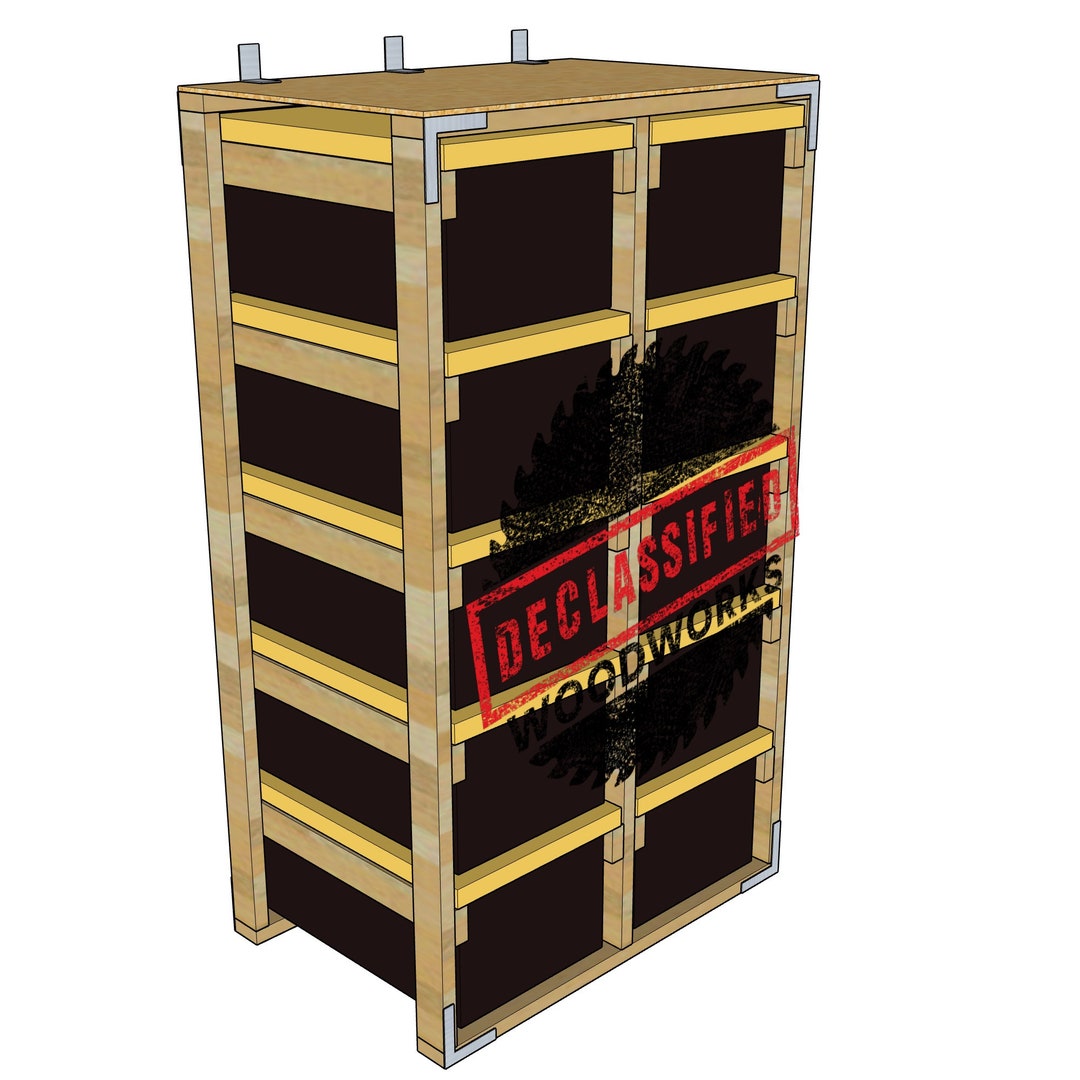 DIY Tote Rack Plans for the Greenmade 27gallon Bins Sold by Costco 2