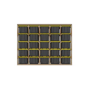 5x5 Tote Rack Plans for HDX 27-Gallon Totes