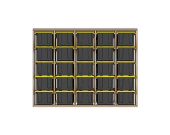 5x5 Tote Rack Plans for HDX 27-Gallon Totes