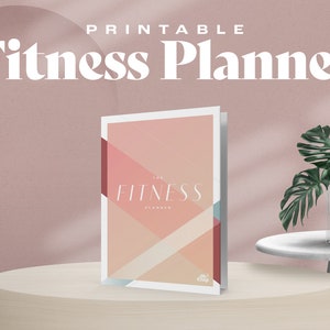 Fitness Planner Bundle, Printable Weight Loss Tracker, Workout Fitness Journal, Wellness, Health Goal, Meal Planner, Self Care, Grocery List