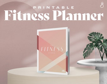 Fitness Planner Bundle, Printable Weight Loss Tracker, Workout Fitness Journal, Wellness, Health Goal, Meal Planner, Self Care, Grocery List