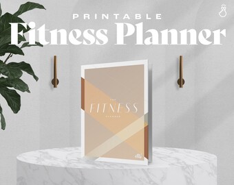 Fitness Planner Bundle, Printable Weight Loss Tracker, Workout Fitness Journal, Wellness, Health Goal, Meal Planner, Self Care, Grocery List