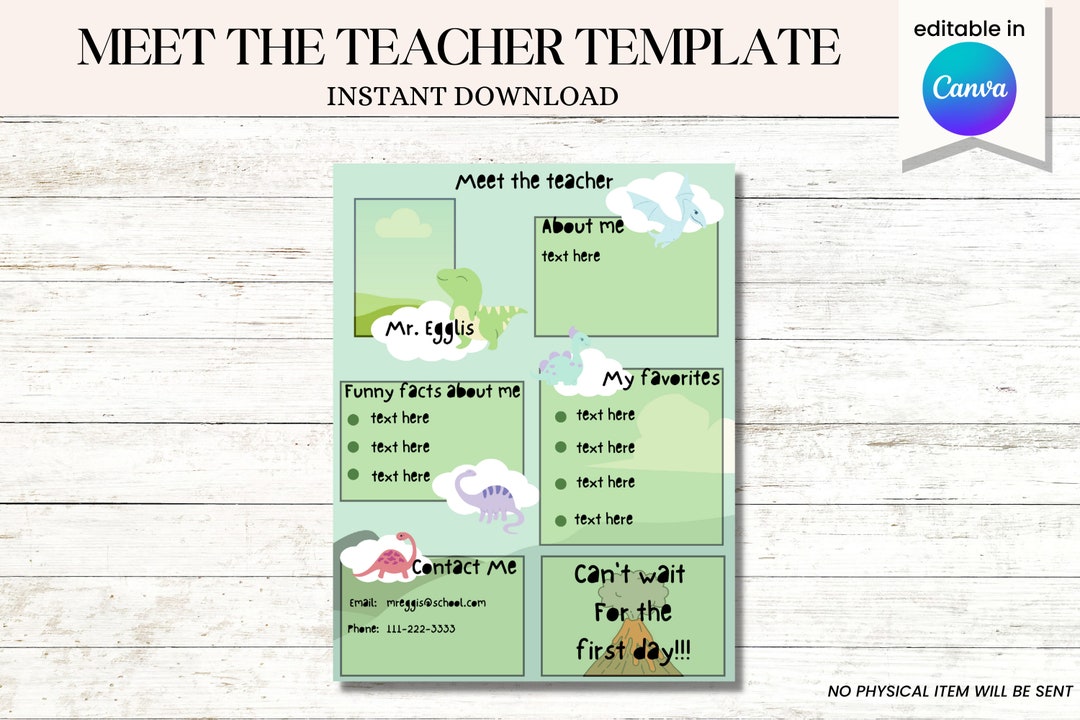 Meet The Teacher Sheet Printable Download About Teacher Etsy meet-the-teacher-sheet-printable-download-about-teacher-etsy