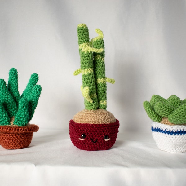 Handmade Crochet Potted Plants