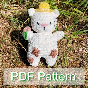 PATRÓN de ganchillo Gardener Kitty SOLAMENTE - Amigurumi PDF