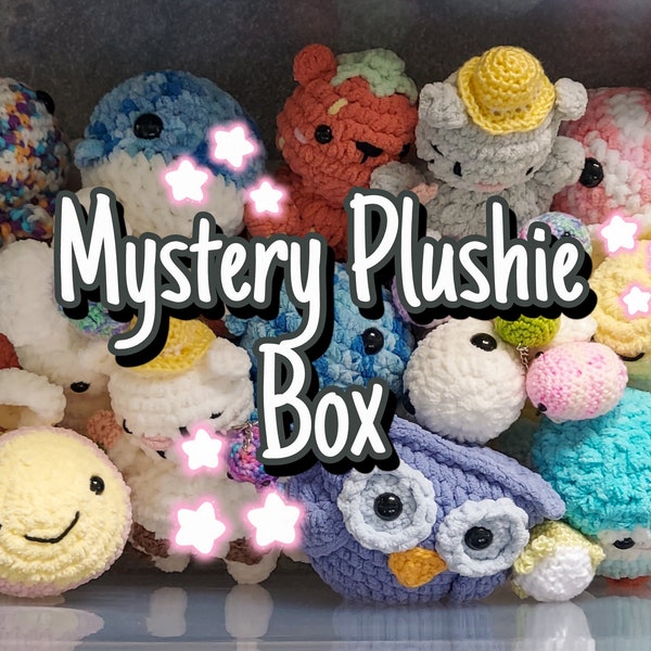 Mystery Plushie Box! Crochet Handmade Plushies Surprise Box/Bag