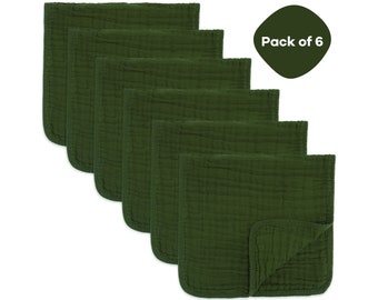 Multi-layered Burp Cloths for Extra Absorption Pack of 6 & 10