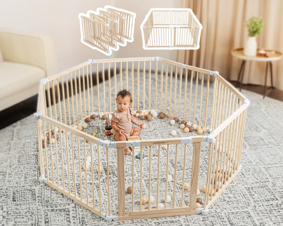 Pkinoicy Parc pour bébé avec tapis, 47 x 47 pouces pour bébés et tout-petits  pour appartement, cour pour bébés et Commentaires - Wayfair Canada