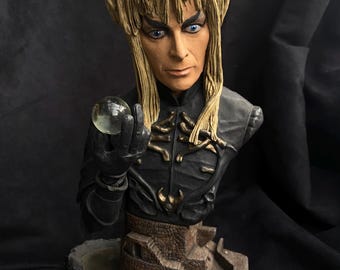 Labyrinth (1986) ‘Jared’ Rare collector’s bust, 12in tall, solid resin. constructed and handpainted.