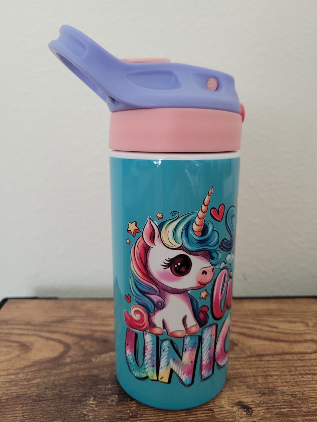 Unicorn Kids Water Bottle: 12oz Insulated Stainless Steel Sippy Cup - Etsy