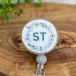 Badge Reel Speech Therapist ID holder badge clip speech therapy badge reel gift for speech therapist gift for coworker ST medical
