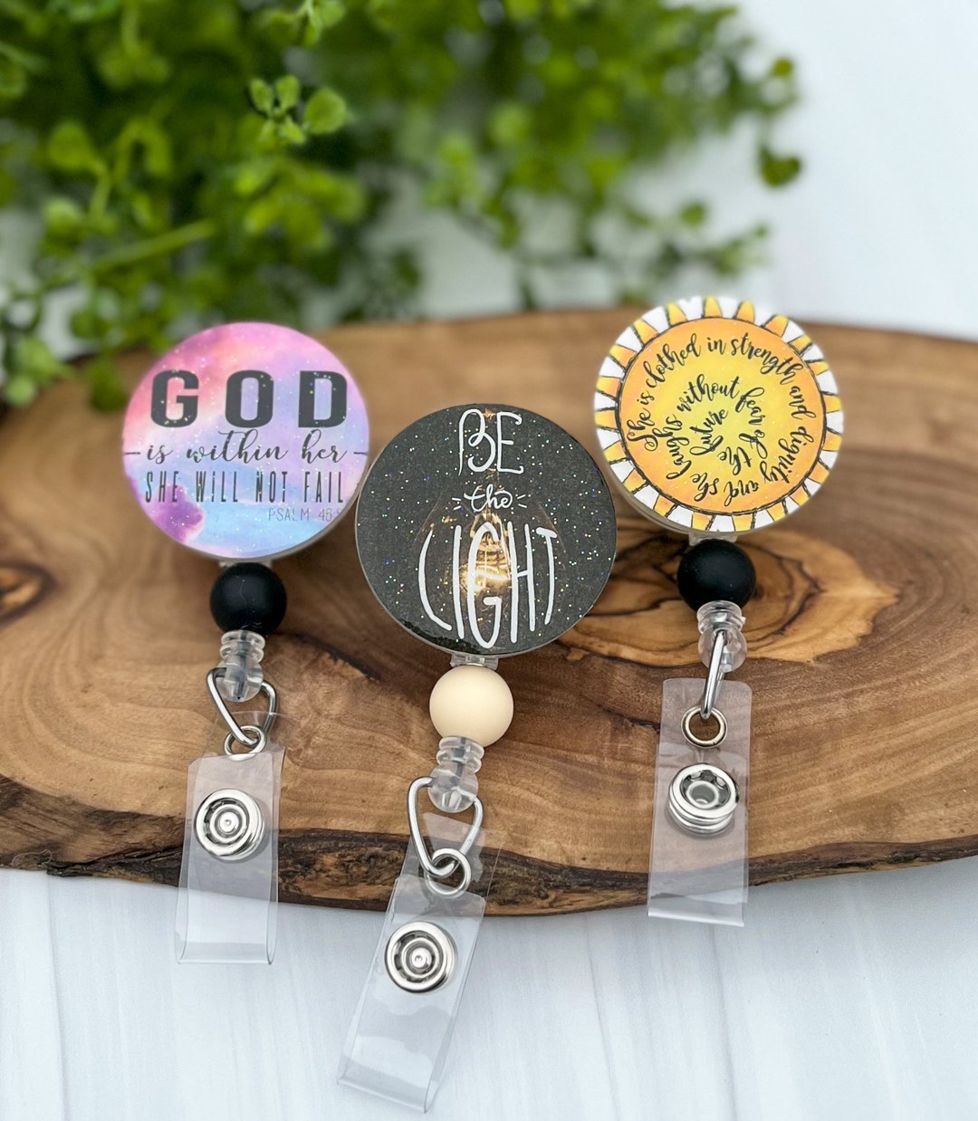 Christian Badge Reel Scripture Badge Reel Uplifting Badge - Etsy