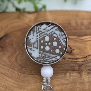 Badge Reel Microbiology Badge Reel Science ID Holder Scientist Badge Reel Petri Dish Bacteria Agar Streak Plate gift for scientist