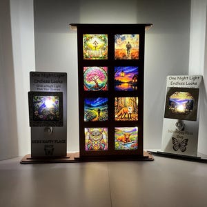 Interchangeable Night Light Panels Only, Colorful Artwork Designs for Custom Nightlight