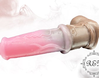 Fantasy Pony Stanley size medium 7.5" handcrafted fantasy big huge extreme sex toys design platinum body safe silicone mature