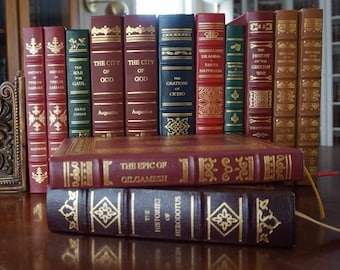 Ancient World 20 volume Leather-Bound Book Collection
