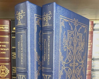 PLUTARCH'S MORALS - Leather-Bound Gilded Edition Excellent Condition