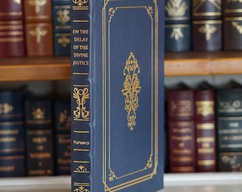 On the Delay of the Divine Justice by Plutarch - Leather-Bound Gilded Edition EXCELLENT CONDITION