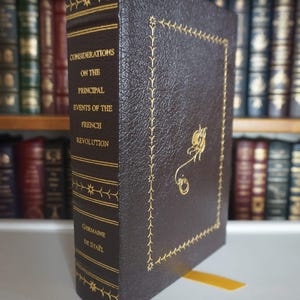 Considerations on the Principal Events of the French Revolution by Germaine de Stael - Leather-Bound Gilded Edition EXCELLENT CONDITION