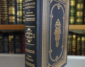 Thurgood Marshall de Juan Williams – Edición dorada encuadernada en cuero FIRMADA