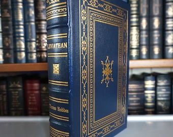 Leviathan av Thomas Hobbes - Läderinbunden förgylld utgåva