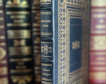 Demonic Foes by Richard Gallagher - SIGNED Leather-Bound Gilded Edition EXCELLENT CONDITION