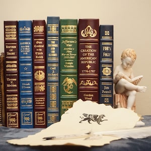 SIGNED Leather Bound Books Collection