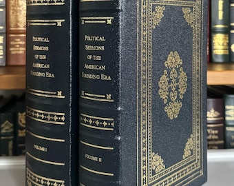 Sermones políticos de la época de la fundación de Estados Unidos: 1730-1805 - Edición dorada encuadernada en cuero. EXCELENTE ESTADO.