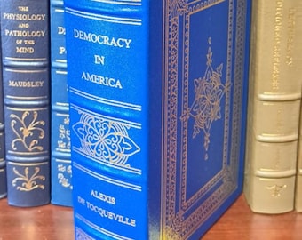 Democracy in America by Alexis de Tocqueville - Leather-Bound Gilded Edition EXCELLENT CONDITION