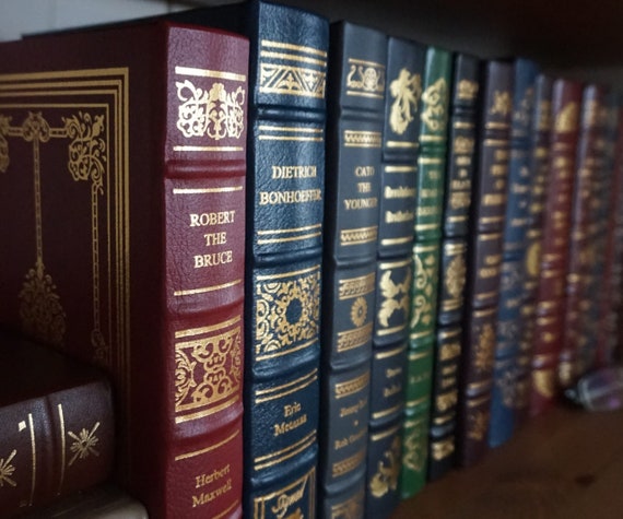 Leather-Bound Biography Collection